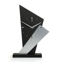 Arrow Designer-Standuhr aus MDF – Design-Applikation & leises Uhrwerk