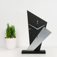 Arrow Designer-Standuhr aus MDF – Design-Applikation & leises Uhrwerk