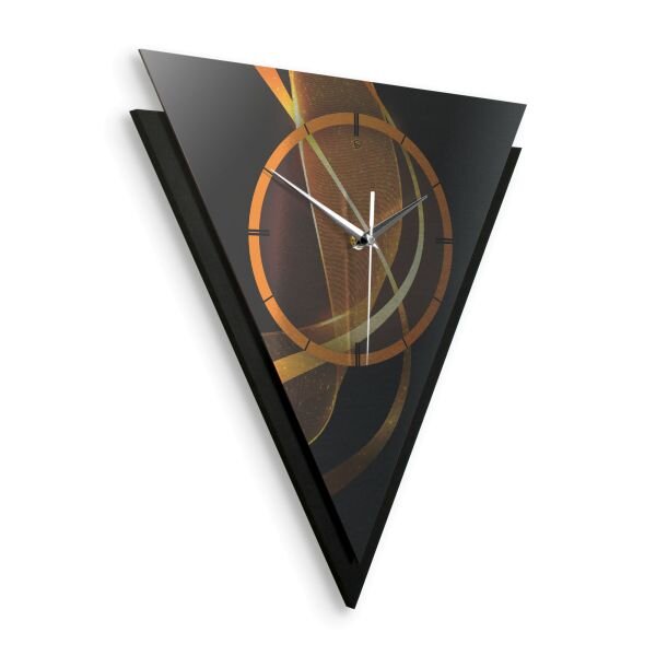 Dreieckige 3D Designer-Wanduhr „Dynamic“ in...
