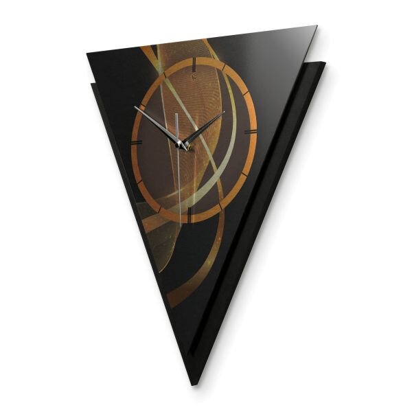 Dreieckige 3D Designer-Wanduhr „Dynamic“ in...