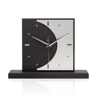 Moon Designer-Standuhr aus MDF – Design-Applikation & leises Uhrwerk