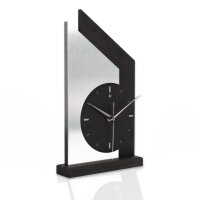 Skyscraper Designer-Standuhr aus MDF – Design-Applikation & leises Uhrwerk