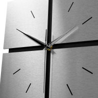 Squares Designer-Standuhr aus MDF – Design-Applikation & leises Uhrwerk
