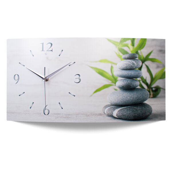 Relax Designer-Wanduhr mit leisem Uhrwerk aus Alu