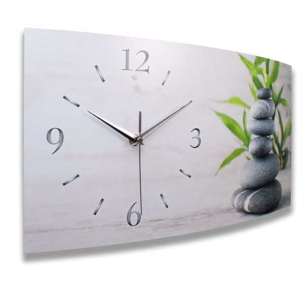 Relax Designer-Wanduhr mit leisem Uhrwerk aus Alu