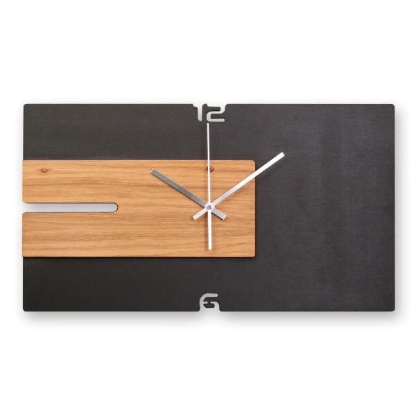 Designer Wanduhr aus Holz mit leisem Funk- oder Quarzuhrwerk