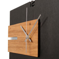 Designer Wanduhr aus Holz mit leisem Funk- oder Quarzuhrwerk