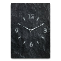 Design-Wanduhr "Schiefer" aus Stein (Beton) mit flüsterleisem Uhrwerk | B-Ware
