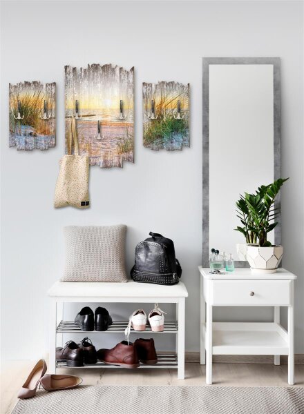 Strand Shabby chic 3-Teiler Garderobe aus MDF