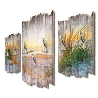 Strand Shabby chic 3-Teiler Garderobe aus MDF