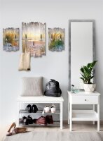 Strand Shabby chic 3-Teiler Garderobe aus MDF