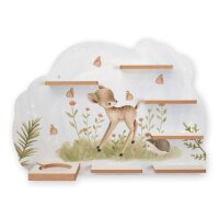Sammel-Regal "Kleines Reh" für Musikbox und Figuren fürs Kinderzimmer aus MDF