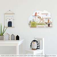 Sammel-Regal "Kleines Reh" für Musikbox und Figuren fürs Kinderzimmer aus MDF