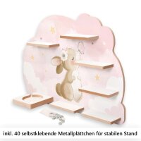 H&auml;schen Schmetterling Musikbox-Regal aus MDF &ndash; passend f&uuml;r Toniebox&reg; & Figuren