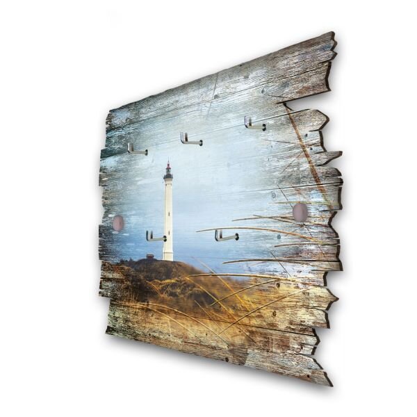 Schlüsselbrett "Leuchtturm" aus Holz im...