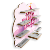 Märchenschloss Tonie-Regal für Musikbox und Figuren fürs Kinderzimmer aus MDF