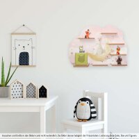 Hasenmama & Baby Musikbox-Regal aus MDF &ndash; passend f&uuml;r Toniebox&reg; & Figuren