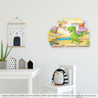 Little Dino Musikbox-Regal aus MDF &ndash; passend f&uuml;r Toniebox&reg; & Figuren