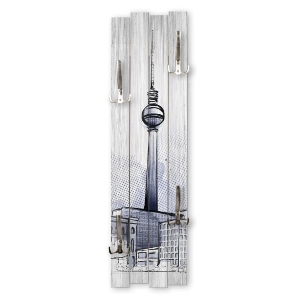 Berlin | Shabby chic Holz-Garderobe | ca.100x30cm aus MDF