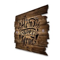 Schl&uuml;sselbrett "Home Sweet Home" aus Holz im Shabby-Style mit 5 Haken