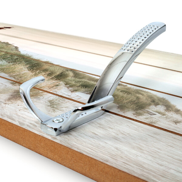 Leuchtturm &ndash; Wandgarderobe aus MDF im Shabby-Chic-Design ca. 30 &times; 100 cm