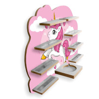 Einhorn Tonie-Regal für Musikbox und Figuren fürs Kinderzimmer aus MDF