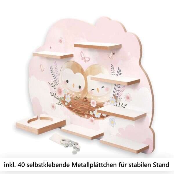 Sammel-Regal "Kleine Eulen" für Musikbox...