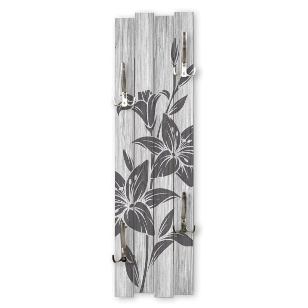 Blüten | Shabby chic Holz-Garderobe | ca.100x30cm...