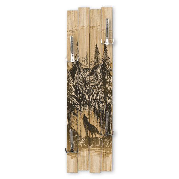 Wildnis | Shabby chic Holz-Garderobe | ca.100x30cm aus MDF