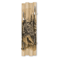 Wildnis | Shabby chic Holz-Garderobe | ca.100x30cm aus MDF