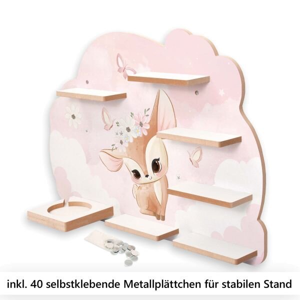 Sammel-Regal "Reh mit Blumenkranz" für...