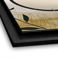 3D Wanduhr "Elegant Leaves" aus gebürstetem Aluminium & MDF mit leisem Funk- oder Quarzuhrwerk