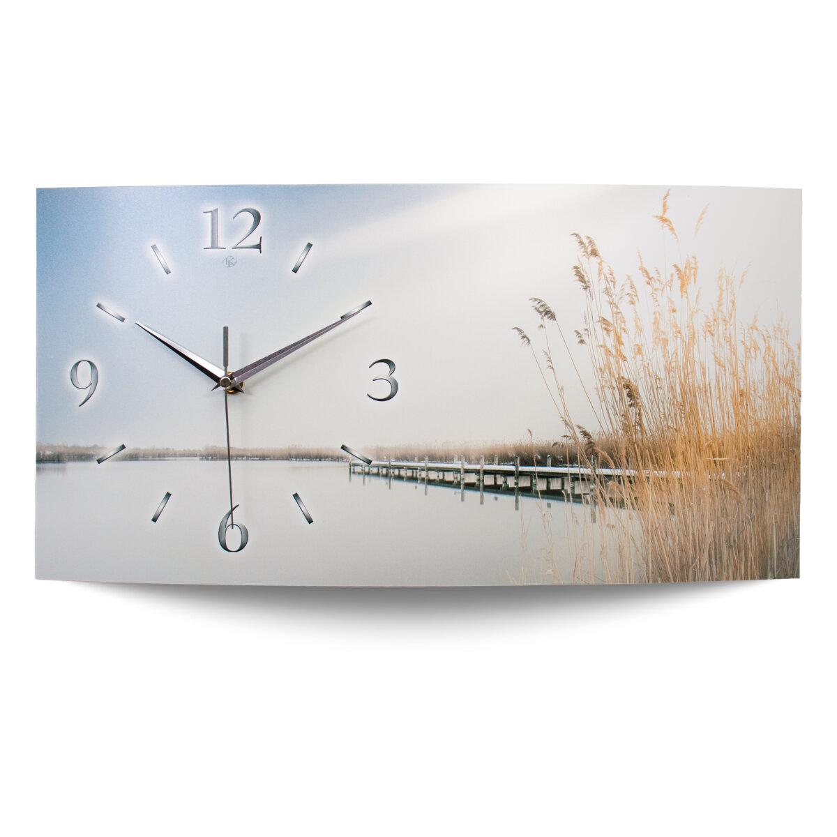 Chill Out Designer-Wanduhr mit leisem Uhrwerk aus Alu