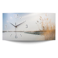Chill Out Designer-Wanduhr mit leisem Uhrwerk aus Alu