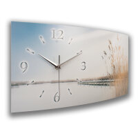 Chill Out Designer-Wanduhr mit leisem Uhrwerk aus Alu