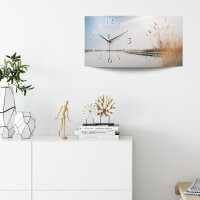 Chill Out Designer-Wanduhr mit leisem Uhrwerk aus Alu
