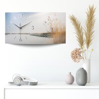 Chill Out Designer-Wanduhr mit leisem Uhrwerk aus Alu