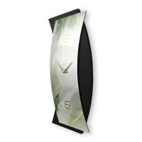 Designer-Wanduhr „Green“ in modernem Metallic-Look