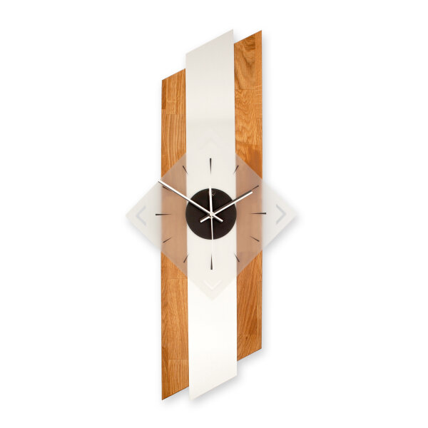Arcwood Designer-Wanduhr aus Massivholz –...