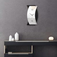 Designer-Wanduhr &bdquo;Artistic&ldquo; in modernem Metallic-Look