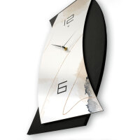 Designer-Wanduhr &bdquo;Artistic&ldquo; in modernem Metallic-Look