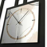 Designer-Wanduhr &bdquo;Abstract Elegance&ldquo; in modernem Metallic-Look
