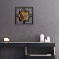 Designer-Wanduhr "Dynamic" in modernem Metallic-Look