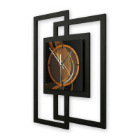 Designer-Wanduhr „Dynamic“ in modernem Metallic-Look