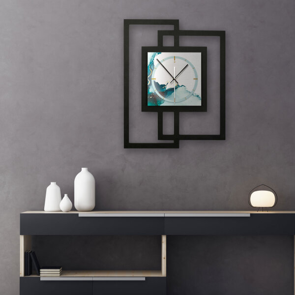 Designer-Wanduhr „Turquoise“ in modernem...