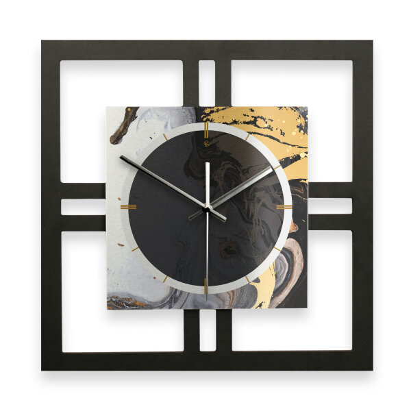 Designer-Wanduhr "Gold & Black Ink" in...