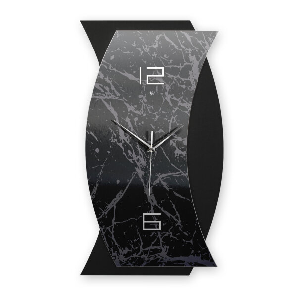 Designer-Wanduhr „Dark Pattern“ in modernem...