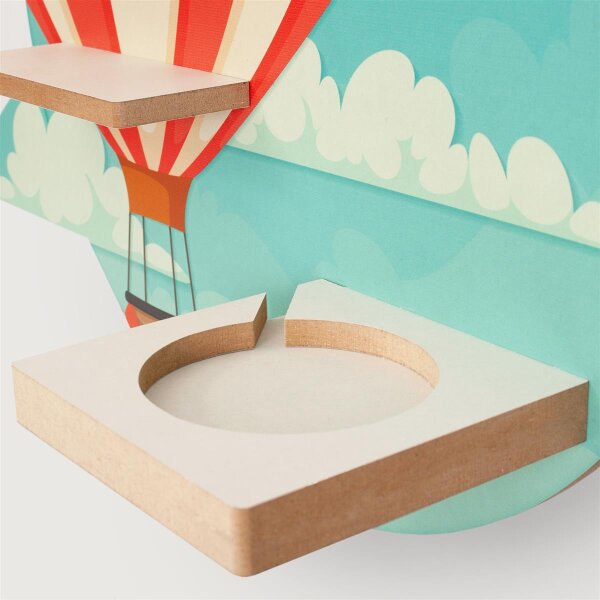 Ballon Musikbox-Regal aus MDF &ndash; passend f&uuml;r Toniebox&reg; & Figuren