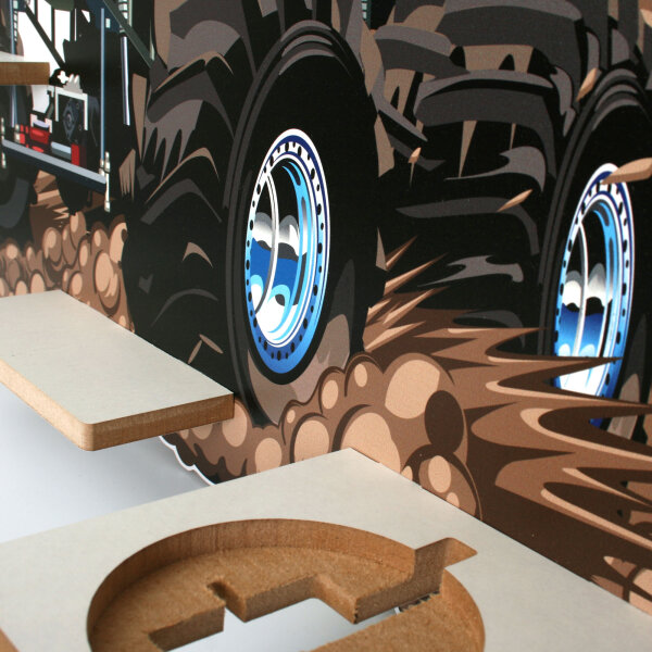 Musikbox-Regal "Monstertruck" für Tonie-Box und Tonies