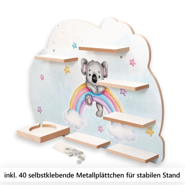 Sammel-Regal "Koala & Regenbogen" für...